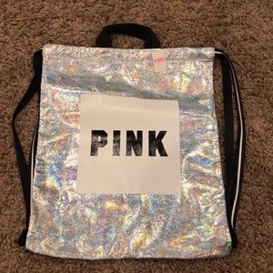 PINK VS soccer string bag